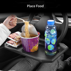Table de <span class=keywords><strong>voiture</strong></span> multifonctionnelle pour volant, organiseur de tableau de bord, support de boisson, table à manger - Product Image 3