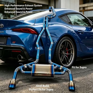 Válvula de escape, silenciador, tubos de escape Catback para Toyota <span class=keywords><strong>Supra</strong></span> 3.0T 2019-2024, sistema de escape de aleación de titanio, mejora del sonido - Product Image 1