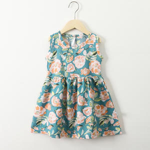 <span class=keywords><strong>Robe</strong></span> d'été sans manches imprimée pour filles 2026 - Fraîche, jolie et confortable - Product Image 3