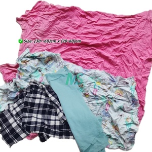 Trapos de limpieza reciclados de algodón 100%, camiseta de Color oscuro, trapos Trapos Industriales - Product Image 4