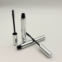 Tube de mascara rechargeable multi-usage en aluminium vide, flacon cosmétique anti-fuite pour mascara et sérum pour cils avec applicateur brosse