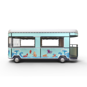 Carretto Mobile Personalizzabile per Attività Commerciali, Furgone per Pizza e Hamburger, Attrezzatura per Food Truck e Rimorchi per Fabbriche di Snack - Product Image 2
