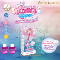 Baguette à bulles lumineuse LED, jouet pour filles, baguette magique de princesse, bâton à bulles amusant pour l'extérieur, bâton à bulles pour enfants avec lumière