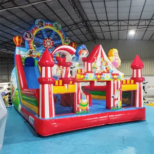 Nouvelle innovation gonflable commerciale de haute qualité Fun City Amusement Park PVC Classic Home Backyard Toboggan gonflable pour enfants