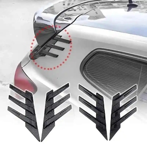 1 Paire d'Accessoires Universels pour Aileron Latéral de Pare-brise Arrière, Décoration de Ventilation Latérale DIY - Product Image 3