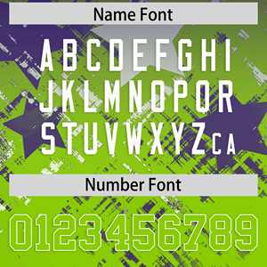 Maillot de football américain personnalisé violet néon vert avec dégradé étoilé - Product Image 4