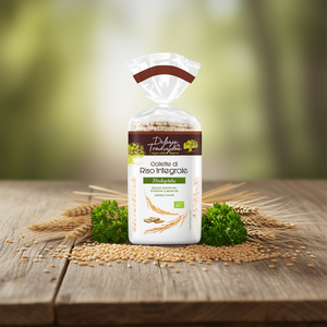 Gallette di Riso Biologiche al Forno Senza Glutine Salate 130g X 12pz Snack Tradizionali di Cereali per Tutte le Età - Product Image 3