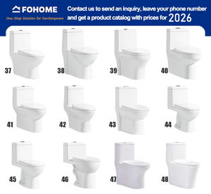 Inodoro de Una Pieza Fohome Modernos de Alta Calidad, Sanitario de Una Pieza - Product Image 5