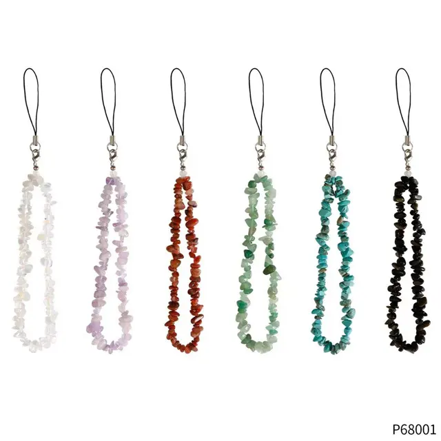 Nuovi arrivi cristalli ghiaie healing gemstone accessori natur colorful mixed quartz crystal chips portachiavi per telefono per regalo