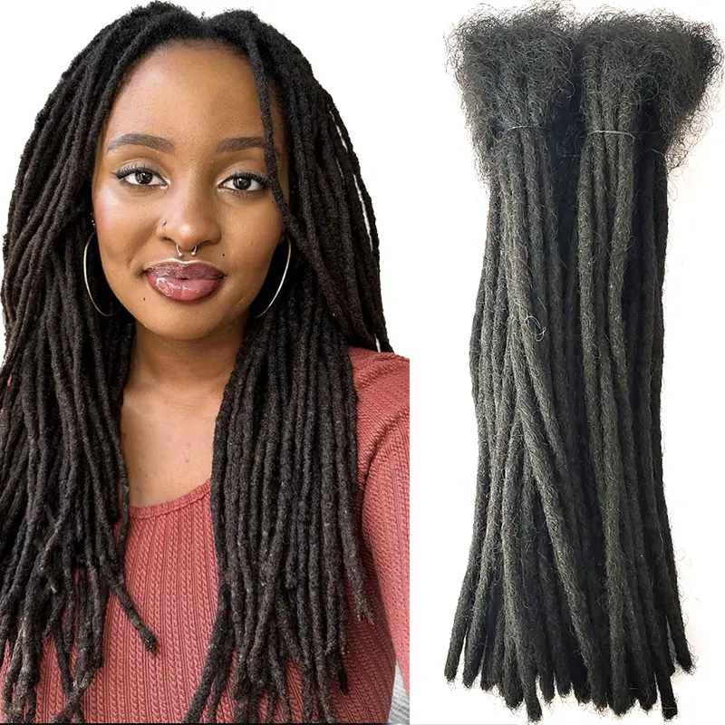 Extensão de cabelo humano barato, braçadeiras de cabelo 0.4cm 0.6 cm 0.8 cm para extensão vendedor, cabelo humano real, fechaduras afro