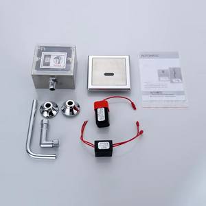 Vanne de chasse d'eau automatique sans contact à double chasse intelligente pour urinoir de salle de bain en acier inoxydable, économie d'eau, design moderne - Product Image 4