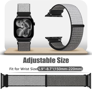 Correa Ajustable con Velcro Solo Loop para <span class=keywords><strong>Apple</strong></span> <span class=keywords><strong>Watch</strong></span> Series 11 10 9 8 7 6 5 4 3 SE Ultra 3 2 1 - Product Image 6