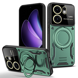 Funda para <span class=keywords><strong>OPPO</strong></span> Reno 13F Reno13 Pro 12 11F 10 con Soporte de Anillo Magnético y Protección para Lente para <span class=keywords><strong>OPPO</strong></span> A5 Pro A79 5G A78 4G A54 A57 - Product Image 1