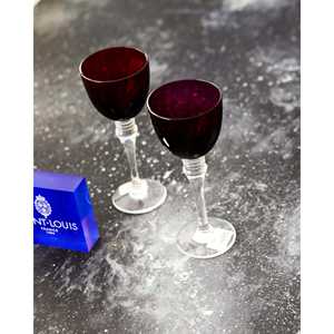 Verres à shot en cristal de Saint-Louis, design classique personnalisable, capacité de 1 oz pour le vin, le whisky, taille mini pour les bars - Product Image 2