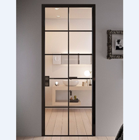 Portes en fer forgé et en verre, prix, porte pivotante en verre pour balcon