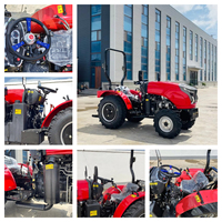 Tracteur de Verger 50 CV, Tracteur Agricole Étroit pour Vignoble et Jardin Fruitier avec Direction Hydraulique