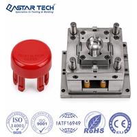 Capuchon de protection en plastique rouge moulé par injection OEM pour bouton de réinitialisation, protecteur de disjoncteur thermique en forme de dôme pour l'élimination des déchets de Garba