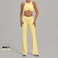 Ensemble de yoga deux pièces GC pour femmes, idéal pour la course à pied, le fitness, le contrôle du ventre et le rehaussement des hanches