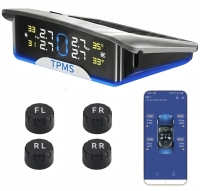 Capteur TPMS universel à énergie solaire, montage sur pare-brise, pression et de la température des,pour toutes les voitures