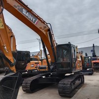 Expédition immédiate : Excavatrice Sany SY215C d'occasion, bras de travail renforcé Isuzu, poids opérationnel de 21,5 tonnes, capacité de la benne de 1,0 m³