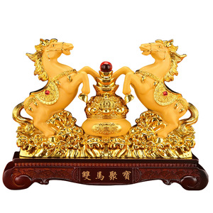 Adornos de Caballo del Zodiaco Chino, Decoración para Sala de Estar u Oficina, Regalo de Inauguración de Casa para el Éxito - Product Image 1