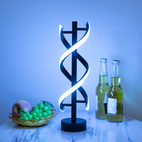Lampe de bureau LED moderne et créative, rechargeable, protection des yeux, lumière de table pour chambre à coucher, bar, décoration d'hôtel