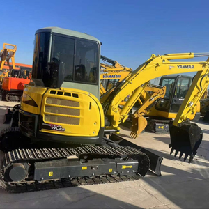 Mini-excavatrice sur chenilles compacte Yanmar55 d'occasion avec godet, attache rapide, brise-roche, moteur et pompe Yanmar - Haute puissance de creusement - Product Image 1