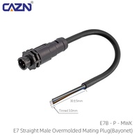 Prise étanche Amphenol LTW Mini 2 3 4 5 6 8 broches IP67 à montage sur panneau avant/arrière avec câble