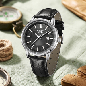 Relojes de Cuero LIGE LG89280 a <span class=keywords><strong>Precio</strong></span> de Mayoreo, Relojes de Vestir Analógicos de Lujo a Prueba de Agua para Hombre, Relojes Luminosos para Hombre + Caja - Product Image 2