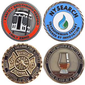 Custom Logo Challenge Coins Enamel Metal Silk Screen Printing Zinc Alloy King Gifts Cross Design Souvenir