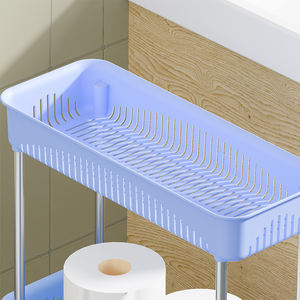 फ्रिज की तरफ स्लाइड करें होम स्टोरेज रैक आयोजक रसोई भंडारण रैक आयोजक रसोई भंडारण ट्रॉली उपयोगिता कार्ट - Product Image 3