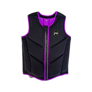 بيع بالجملة نوعية جيدة ناعمة سترة حياة الجلد قابل للتعديل الخصر سترة إنقاذ الحياة البحرية سترة رغوة الحياة للبالغين - Product Image 3