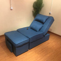 Fauteuil de pédicure moderne pour salon de beauté, chaise de spa massante, fauteuil inclinable de repos, lit de massage pour les pieds pour institut de beauté