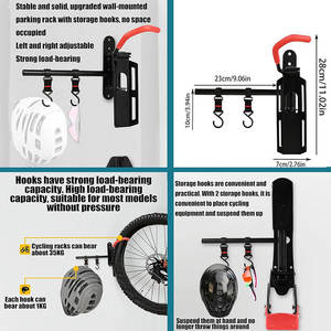 Support Mural Pivotant pour Vélo Crochet <span class=keywords><strong>Vertical</strong></span> et Pivotant pour <span class=keywords><strong>Garage</strong></span>, Vélo de Route et VTT - Product Image 3