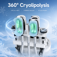 Appareil de Cryolipolyse 4-en-1 360° pour Amincissement, Machine de Remodelage Corporel 360Cryo EMS 40K RF, Équipement de Beauté Professionnel pour la Réduction des Graisses en Salon