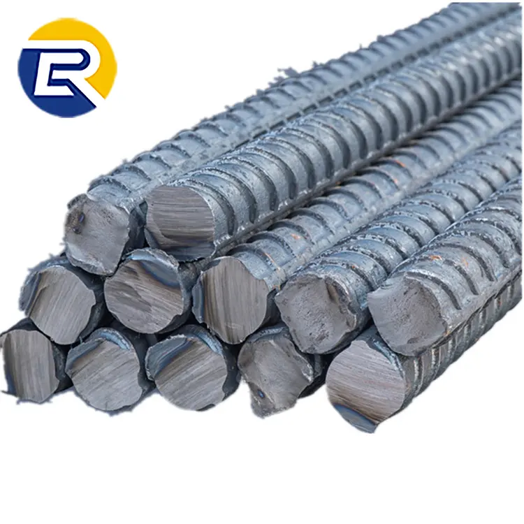 6mm a 16mm HRB335 HRB400 HRB500E barra di ferro in acciaio al carbonio rinforzato per costruzioni in calcestruzzo e materiali da costruzione in metallo