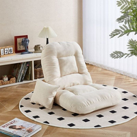 Fauteuil de sol pliable réglable Tatami, canapé paresseux individuel pour chambre, dortoir, salon
