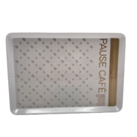 Plateau de service en mélamine à impression personnalisée plateau en mélamine de Noël personnalisé plateaux rectangulaires en mélamine en vrac
