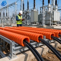 Tuyau de protection rectangulaire MPP pour câbles électriques, conduit de tirage haute pression, gaine de câblage électrique souterraine enterrée
