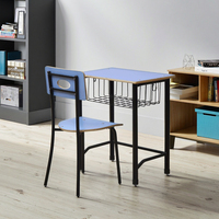 Ensemble table et chaise individuels modernes pour étudiant – Bureau et chaise en bois confortables pour la maison, le bureau ou l'école