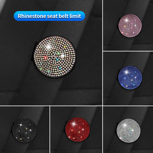 Diamant Autogordel <span class=keywords><strong>Clip</strong></span> Bling Bling Veiligheidsgordels Interieurdecoratie Auto Veiligheidsgordel Limiet Cover Accessoires - Product Image 5