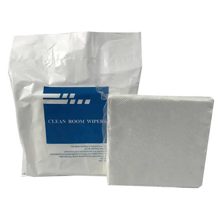JEJOR Nettoyage électronique pharmaceutique 240 g/m² essuie-glace jetable non pelucheux 12 pouces 100% polyester 2 plis pour salle blanche
