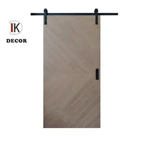 Puerta Corredera <span class=keywords><strong>de</strong></span> Madera con Diseño <span class=keywords><strong>de</strong></span> Espiga Personalizada con Ranuras <span class=keywords><strong>de</strong></span> 3x2 mm - Product Image 1