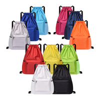 Polyester Bundle poche course sac à dos Portable étanche Shopping Pack hommes femmes Sports de plein air Gym Nylon sac à bandoulière