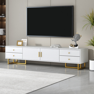 Modern Mid-Century Living Room TV Stand 65+ Inch Entertainment Center Media Console <b>Table</b> with Storage <b>Adjustable</b> Design - Product Image 1