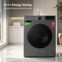 Lave-linge à chargement frontal 15 kg, lave-linge à inverter BLDC 1200 tr/min, écran LED, lave-linge domestique autonome