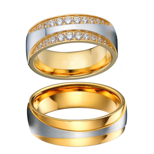 Anillos de Compromiso de diamante de circonia cúbica <span class=keywords><strong>para</strong></span> <span class=keywords><strong>parejas</strong></span>, anillos de boda <span class=keywords><strong>para</strong></span> <span class=keywords><strong>parejas</strong></span>, Alianza ehering, anel, bague - Product Image 5