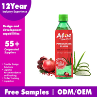 Boisson aux fruits tropicaux aromatisée à l'aloe vera, purée de l'aloe vera, faible en gras, boisson saine, bouteille de 500 ml, boisson naturelle à la pulpe d'aloe vera, rafraîchissement quotidien