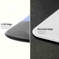 Tapis de souris en verre de qualité esports avec logo personnalisé, surface lisse et antidérapante, base antidérapante, tapis de souris pour joueurs