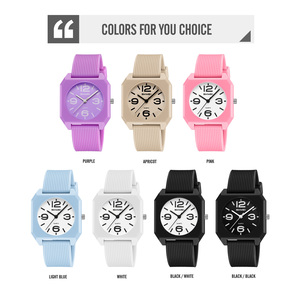 Montre à quartz pour femme, cadran minimaliste, bracelet en TPU, montre élégante étanche 30M - Product Image 3